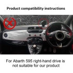 LHD Fiat 500 차양 매트 플란넬 대시 카펫 패드 : 하루코퍼레이션5