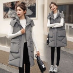 경량 패딩 롱조끼 점퍼 여성 겨울 데일리 : 구대삼번지