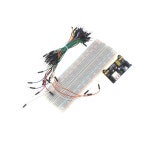MB-102 브레드보드 400 830 포인트 무납땜 PCB 120 65 스트립 점프 와이어 키트 개 : 에이치앤제이익스프레스030