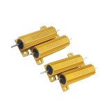 RX24 50W 골드 알루미늄 쉘 저항기, 1R, 2R, 3R, 5R, 6R, 8R, 10R, 20R, 30R, 100 ohms, 75k, 150k, 200k : 글로리44