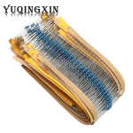 금속 필름 저항 키트 DIY 샘플 팩, 2500 개, 1/4W, 50 값 1R - 10M ohm 0 25W 1 모듬 세트 : 글로리39