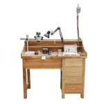 MOA 세공책상 금속 귀금속 가공 데스크 공예 테이블 대형 재목 작업대 : MOA MORE