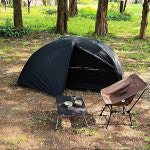 위오 제네스돔 1P 백패킹텐트 블랙 더블월 1인 돔텐트 솔캠 이너메쉬 원단 : 브랜드 샵