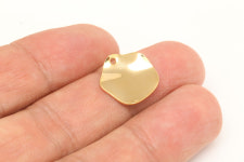 비즈공예 재료 참 댕글 귀걸이 팔찌장식 H1214-금도금 15mm 라운드 참 (2개) : 쥬얼핑거