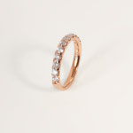 2.5mm 랩 다이아 라운드 하프 이터니티 가드링 : 트루디 오르