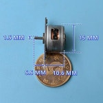 마이크로 스텝퍼 모터 장난감 모델 앵글 18 도 2 상 4 선 DC 5V 0.5A 15mm : 한라산인터네셔널14