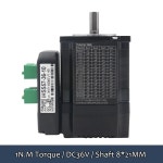 JMC NEMA23 통합 폐쇄 루프 이지 모터 및 드라이버 올인원 1500rpm 2 상 DSP 하이브리드 인코더 IHSS57-36-10 57mm 36VDC... 