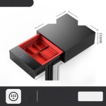 소형 카운터 호텔 스마트 형 디지탈 잠금해제-폭400MM-빨강내 : 맘모쓰