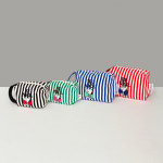 스누피 스트라이프 파우치 : uni shop