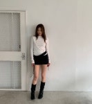 stl C버클 여성 슬림 라인 티셔츠 : 무드인모먼트