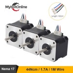 Nema 17 스테퍼 모터 42mm 2 상 44Ncm 케이블 4 리드 3D 프린터 CNC XYZ : 한라산인터네셔널14