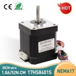 CNC  및 3D 프린터 스텝퍼 모터 Nema 17 4-리드 42 17HS8401S 1.8A 52N.CM CE ROSH ISO : 한라산인터네셔널14