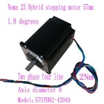 스텝퍼 스테핑 모터 57BYGH82 1.8 ° 2 상 4 와이어 2NM 22Kg.Cm 3A 57mm x : 한라산인터네셔널14