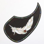 어쿠스틱 기타 픽 가드 로즈 상감 쉘 패턴 장식 자체 접착 스티커 Acc : 유하31번지