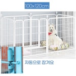 굿데이 반려견 철제 펜스 화이트(100X120) 동물병원 울타리 개칸막이 펫샵 개펜스 : 굿데이 스토어-추천샵