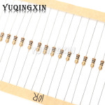 탄소 필름 저항기 키트, 5 저항 모듬 세트, 43valuesX20pcs 1R - 1M Ohm 0 25W 샘플 팩, 860pcs, 1/4W : 글로리38