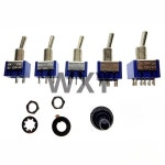 MTS-101 소형 토글 스위치 단극 더블 스로우 SPDT ON-OFF-ON ON 120VAC 6A 1/4 인치 장착 102 : 한라산인터네셔널15