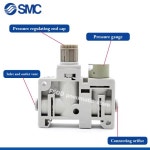 SMC 호환 레귤레이터 싱글 유닛 호환 ARM5S 시리즈, ARM5SA-06 07 08 18 19 20 25 26 27 32 33 34-A : 사오오엠티