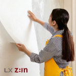 친환경 실크 만능 풀바른벽지 셀프 도배지 단색 벽지 무지 7117-3 만능풀 100cm : 원플로링