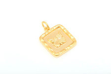 비즈공예 재료 참 댕글 H2371-무광골드 버터플라이 참 (2개) 귀걸이 팔찌장식 : 쥬얼핑거