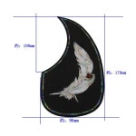 어쿠스틱 기타 픽 가드 로즈 상감 쉘 패턴 장식 자체 접착 스티커 Acc : 유하31번지