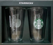 스타벅스 사이렌 기프팅 글라스세트 500ml 2P 아이스잔 유리컵 : 펫템즈