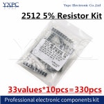 2512 SMD 저항기 키트 5 DIY 키트, 1K 모듬 33 값 X 10 개 = 330 1ohm 1M ohm 1R 3 3R 5 10R 22R 47R 62R 68R 82R 100R : 글로리35