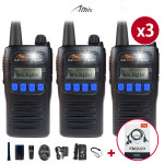 Amis 아미스 D400 D-400 디지털무전기 3대 : 무전기총판 윈정보