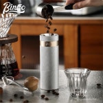 BINCOO 수동 커피 연마기 420 CNC 스틸 버 내부 하이 퀄리티 휴대용 핸드 이중 베어링 포지셔닝, SM08 : 춘추상점