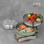 brk스텐웍 인덕션웍 궁중팬 튀김냄비 24cm : 심플리트