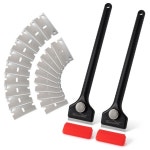 청소 EHDIS 탄소강 면도날 긴 손잡이 스크레이퍼 스티커 라벨 제거 데칼 자동차 창문 집 주방 바닥 청소 도구 : 노바종합몰