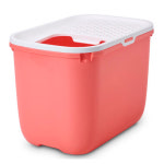 사빅 고양이용 홉인 탑엔트리 화장실 핑크 배변용품 고양이화장실 1개 : 월드원