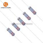 100pcs 3W 금속 산화막 저항기 5 1R 10M 10R 100R 240R 470R 1K 2 4K 3 9K 10K 43K 100K 220K 1M 430 470 ohms 탄소 : 글로리41