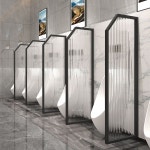 소변기 칸막이 남자 화장실 유리 가림막 40x120 : 정언글로벌