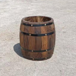 맥주 인테리어 술보관용기 오크통장식 장식 소품 오크통 70CM 매장 빈티지 화분 배럴 배 높이 25배 지름 21 목걸이 25 29cm : 전문가의선택