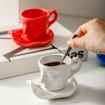 실리콘 크리스탈 DIY 미술 시멘트 떨어지는 캔들 석고 몰드 컨테이 플레이트 페이스 추상 H6297Cup : 올셀1