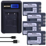 4Pcs NB-2L 1100mAh 충전식 리튬 이온 배터리 + LCD USB CANON 350D G7 z1 : 한라산인터네셔널17