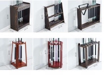 당구 큐걸이 큐대 당구장 원목 스탠딩 플로어 거치대 렉 사다리꼴 10홀 (볼룸) : 엘피제이