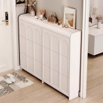 초슬림신발장 슬림신발수납장 자취방 조립 1 얇은신발장 미니 수납장 112 현관 조립식 2 50가로17세로112높이 cm : 핫트렌드픽