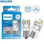 필립스 Ultinon Pro6000 LED P21W 1156 BA15s 차가운 백색광 자동차 역방향 램프 플래시 깜박임 없음 오류  11498CU60X2 : 유하29번지