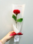 한송이 꽃다발 비누꽃 카네이션 심플 포장 어버이날 스승의날 부모님 선생님 선물 단체주문 : 헤나토퍼