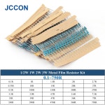 150Pcs 2W 0 1 ~ 750R 금속 필름 저항기 모듬 키트 30 값 x 5Pcs = 샘플 컬러 링 저항 1R 2R : 글로리41