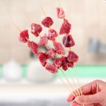 산적꼬치 대나무꼬지 1000p세트 15cmx두께0.3cm 분식집닭꼬치 핫바꼬치 은행꼬치 : 모두다와라