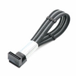 PET 슬리브 SATA 15 핀 수 암 전원 연장 케이블, 케이블 빗, HDD 새터 어댑터 2 개 포함, 4mm : 글로리49