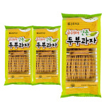 금호제과 미니사이즈 저나트륨 구워서 만든 과자 전병 센베이 두부과자, 110g, 3개 : 희망메디