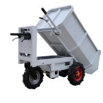 2025 New Arrival Electric Hand Push Cart Construction Stainless Steel Brick Cart Three-Wheel Electri : Overseas Odyss