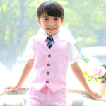 행키 조끼 단품 핑크 유아 남아 아동 정장 주니어 연주회 콩쿨 동용대회 댄스대회 의상 : 도담도담아동드레스아동정장