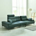 스코나 레아모 실리콘레더 가죽 좌방석확장 4인 스윙 소파 침대쇼파 소파베드 : 스코나