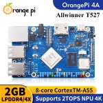 오렌지 파이 4A 2GB RAM 올위너 T527 RISC-V 보조 프로세서 미니 PC, 와이파이 + BT5.0 BLE M2 NVMe SSD 2TOPS NPU 싱글 보드 컴퓨터... 