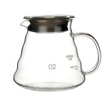 유리 위에 붓는 커피 모양 400ml 물병 세트 스위치 필터 브루어 3 300ml 유리병 눈금 표시 없음 : 하이딜1